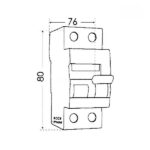 کلید محافظ جان 2 پل 25 آمپر پارس شعاع توس - Image 2