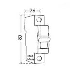 فیوز مینیاتوری 1 پل 25 آمپر پارس شعاع توس مدل b25-4.5K-1P - Image 2
