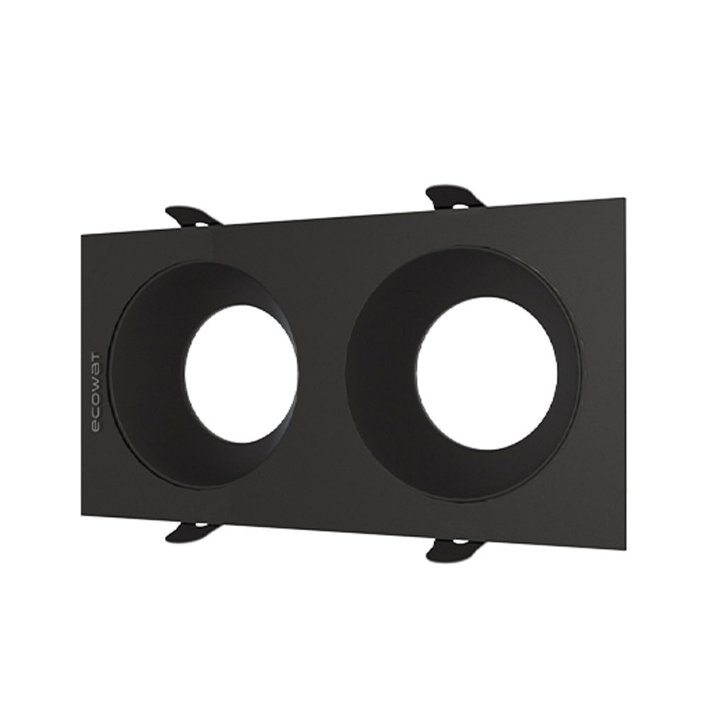 قاب توکار دو خانه اکووات مدل دارک لایت کد AG2XA قاب توکار دو خانه اکووات مدل دارک لایت کد AG2XA - Image 1